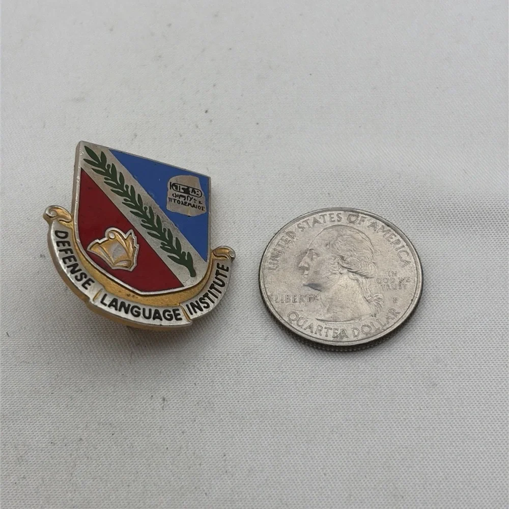 Defense Language Institute Department Of Defense Military Lapel Hat Pin